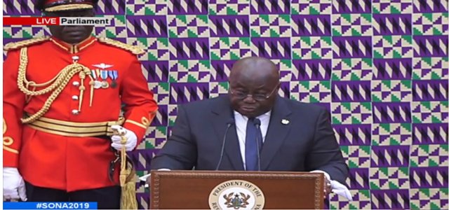 President at State Of The Nations's Address 2019 || Credit: MyJoyOnline