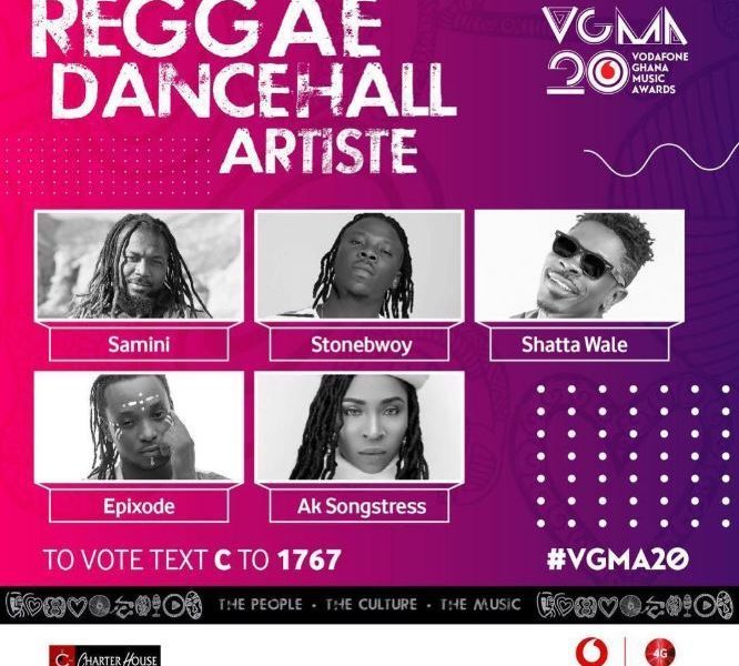 VGMA 2019 Reggae Dancehall Artiste of the YearNominees