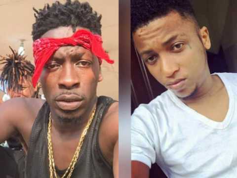Shatta Wale, Michy and their son, Majesty,