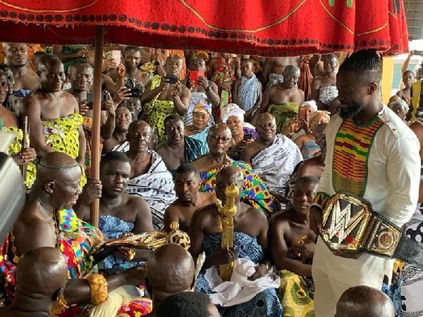 Kofi Kingston meets Otumfuo Osei Tutu II