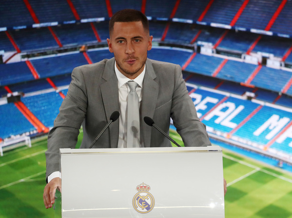 Eden Hazard's Presentation At Real Madrid