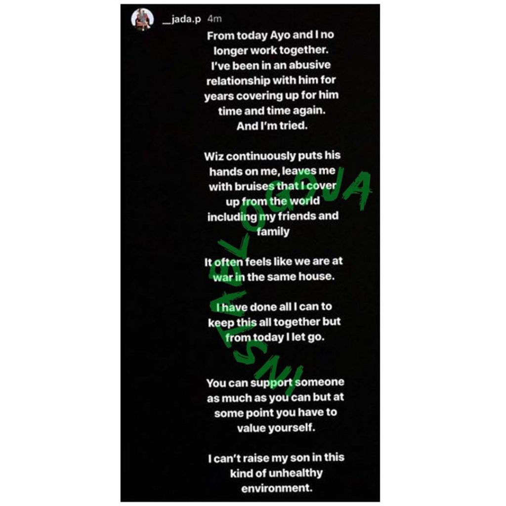 Wizkid's 3rd Baby mama alleges