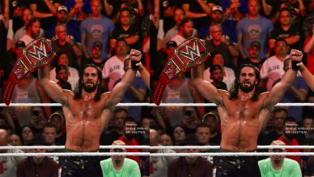 Seth Rollins Defeats Brock Lesnar Wins Wwe Universal Title 