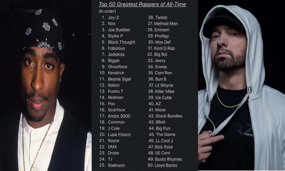 Top 50 Greatest Rappers Of All Time