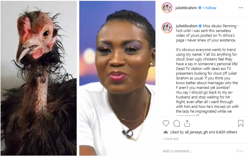 Juliet Ibrahim fires TV Africa Presenter