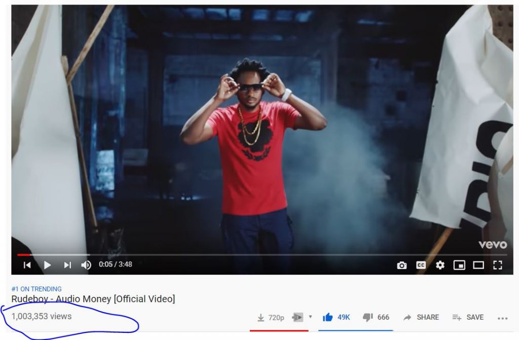 Rudeboy's Video With Shatta Bandle Hits 1 Million Views After 2 Days Of Release