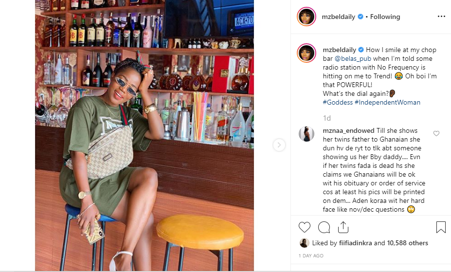 MzBel Trolls Afia Schwarzenegger