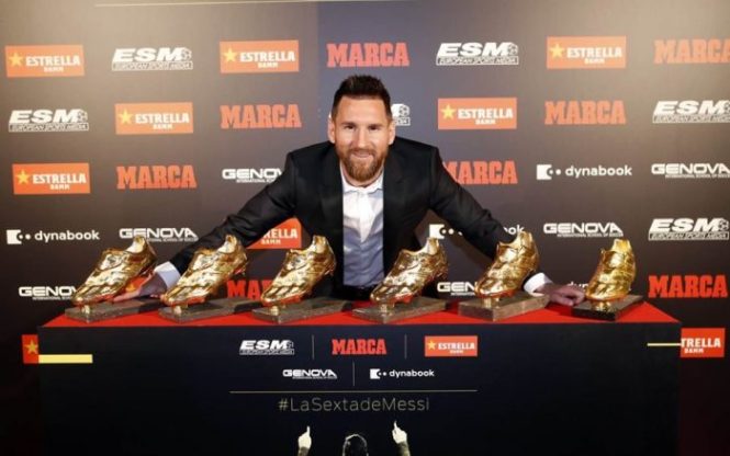 Gol, Lionel Messi Wins Golden Shoe, den Shoe