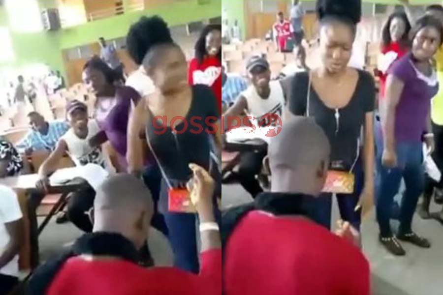 University of Benue, University Student Slaps Man Who Proposed To Her, Proposal in lecture hall,