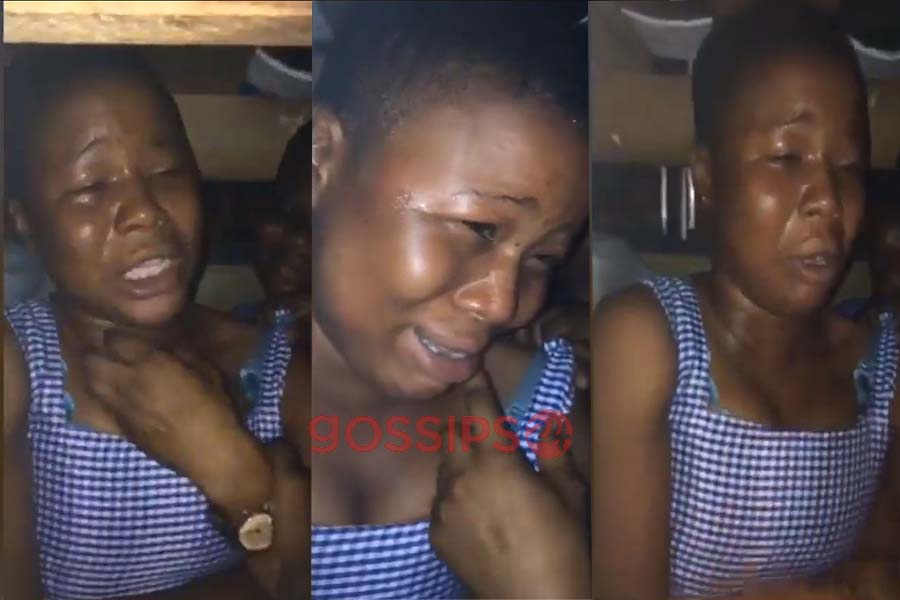 SHS 3 girl cries bitterly after she was dumped by her boyfriend
