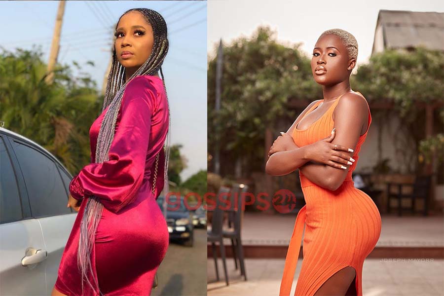 Fella Makafui snatched Medikal, Sister Derby and Fella Makafui, Fella Makafui and Sister Derby, Sister Derby and Fella Makafui, Sister Derby, Fella Makafui