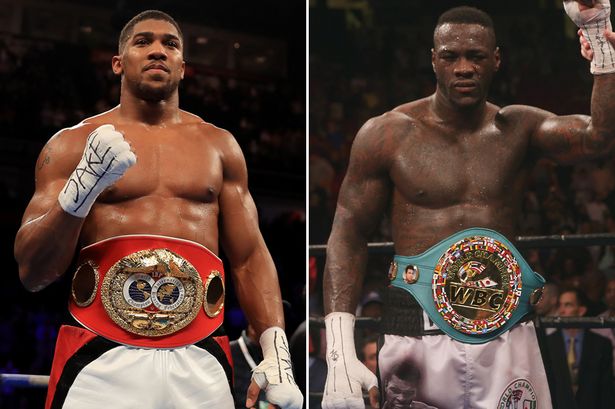 Anthony Joshua will knockout Deontay Wilder, Anthony Joshua and Deontay Wilder