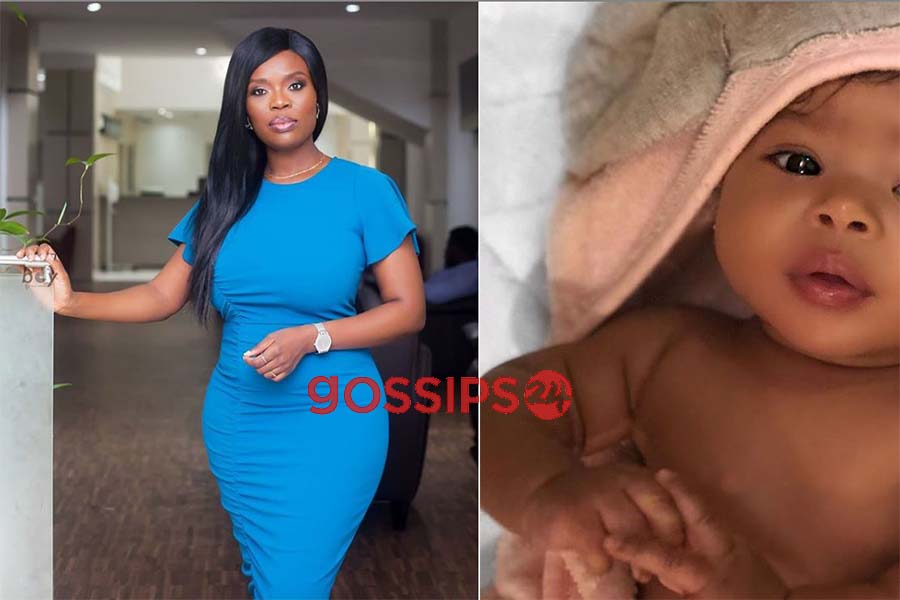 Delay shares photo of her baby girl for the first time