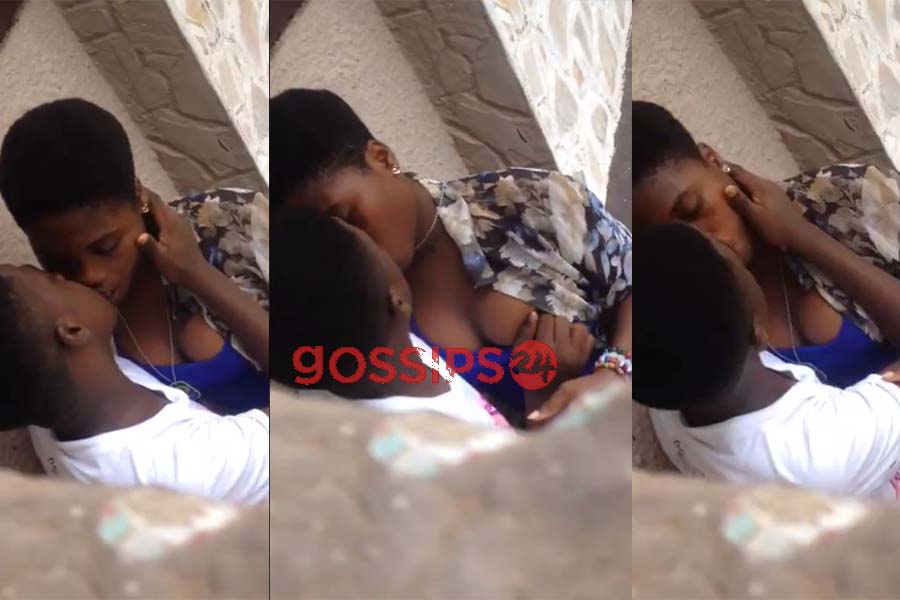 Boy and girlfriend caught chopping last-minute love amid lockdown in Accra