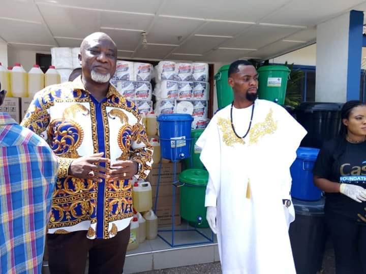 Rev. Obofour donates to Tema General Hospital