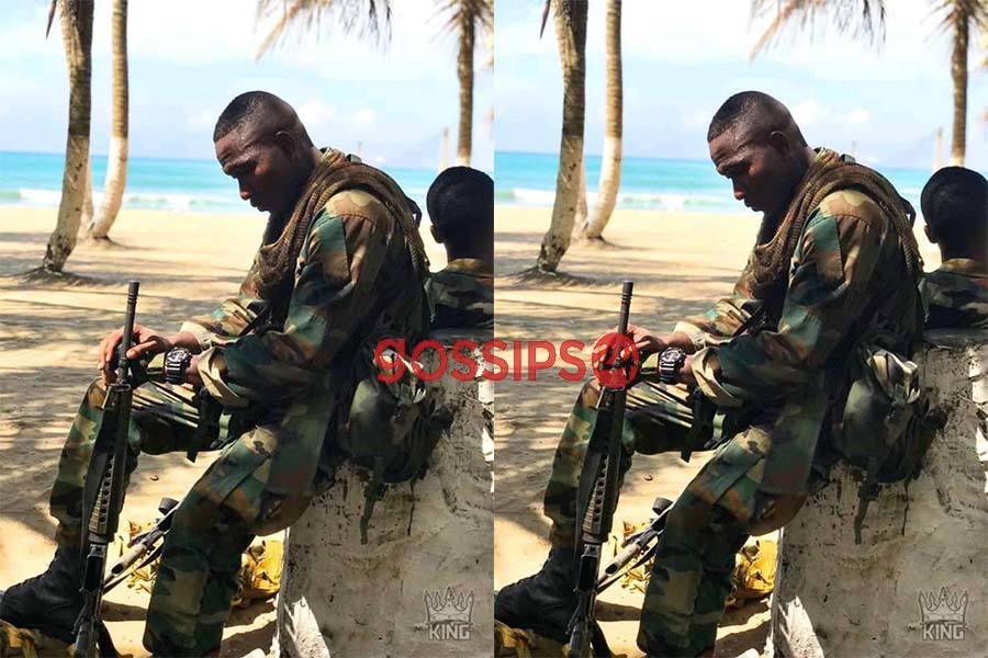 Soldier shares a touching message on social media about lockdown in Ghana