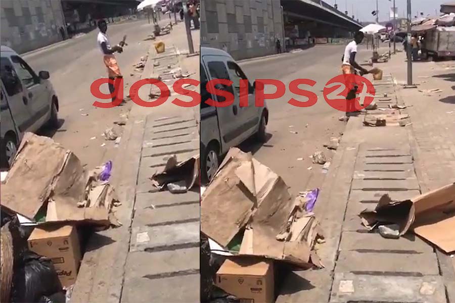 Boy ordered to sweep the streets of Accra for going to buy an earpiece