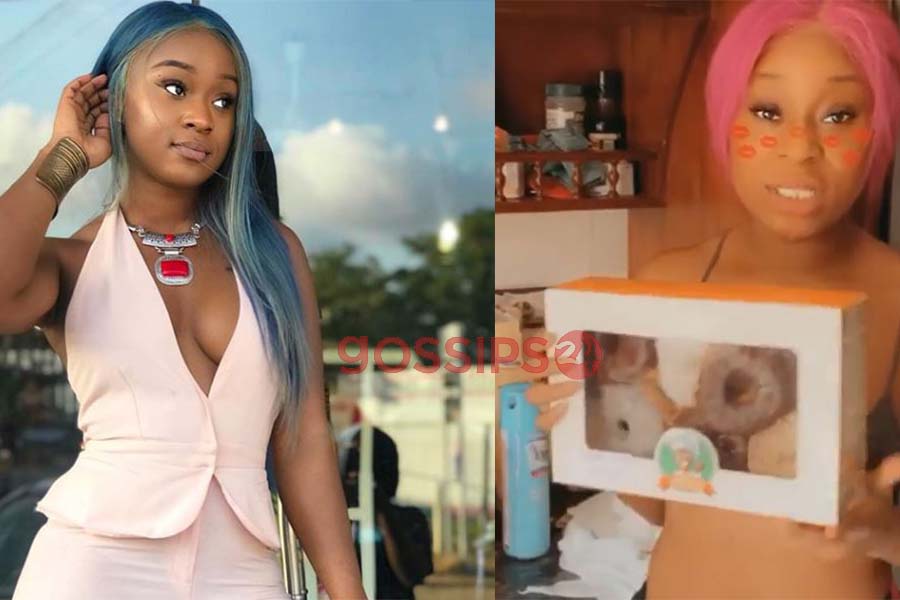 Efia Odo is sharing donuts to her fans