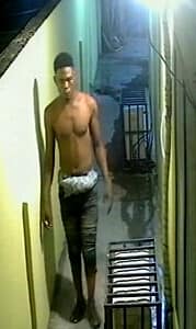 caught on CCTV camera