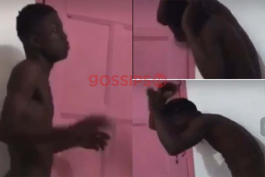 Young man stripped n@ked and lashed for sleeping with someone's girlfriend
