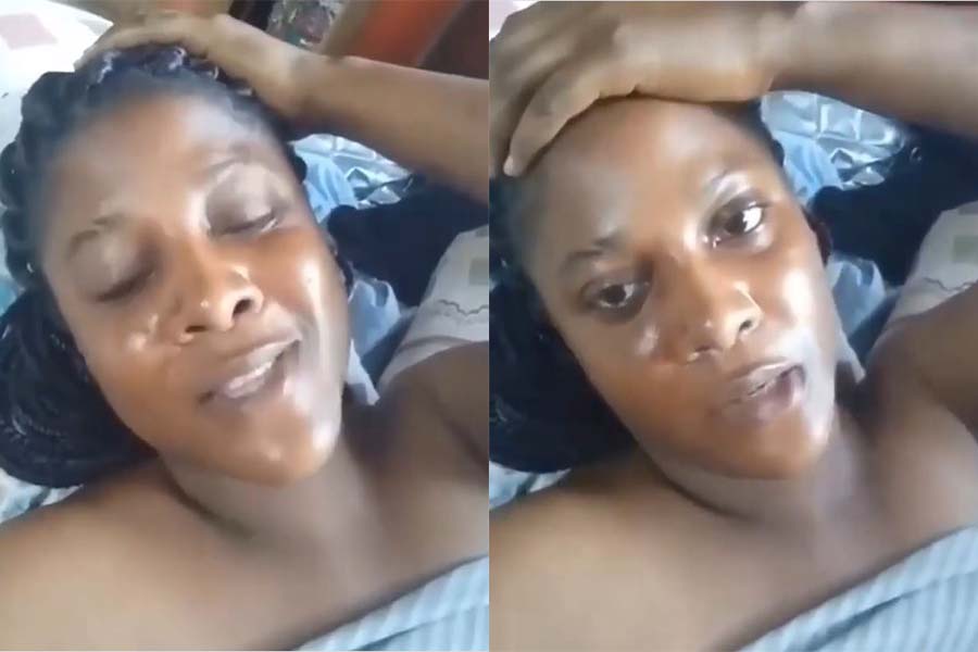 Lady cries for help, says she needs d!ck