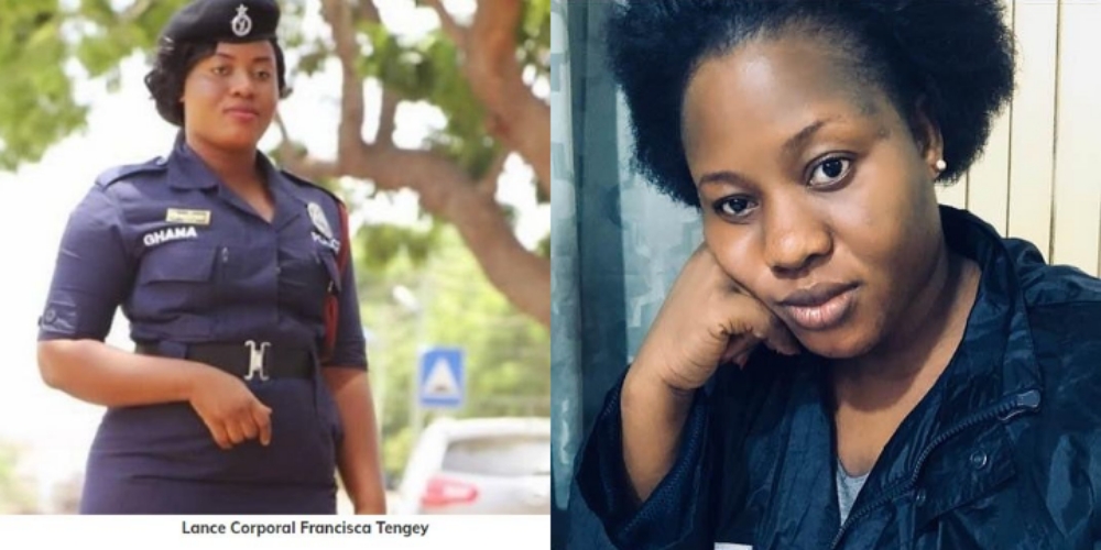 Francisca Tengey, the policewoman who was shot by a soldier at Tema