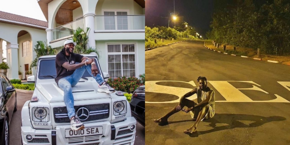Adebayor customizes his name on the road he constructed leading to his lavish house