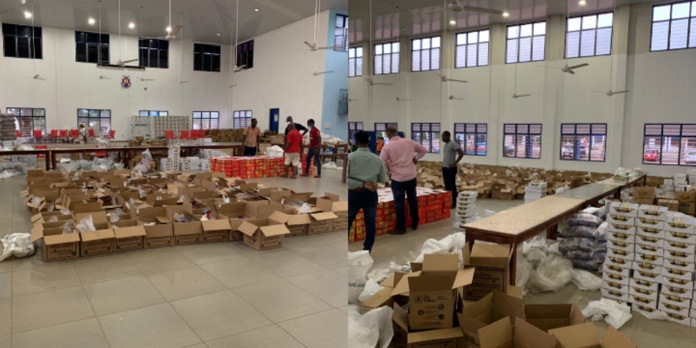 5000 boxes of packaged food to be delivered to Ghanaians on Monday