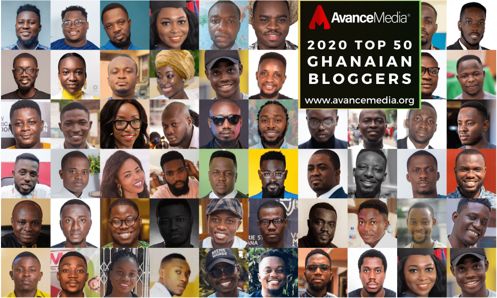 List of Top 50 bloggers in Ghana 2020 by Avance Media