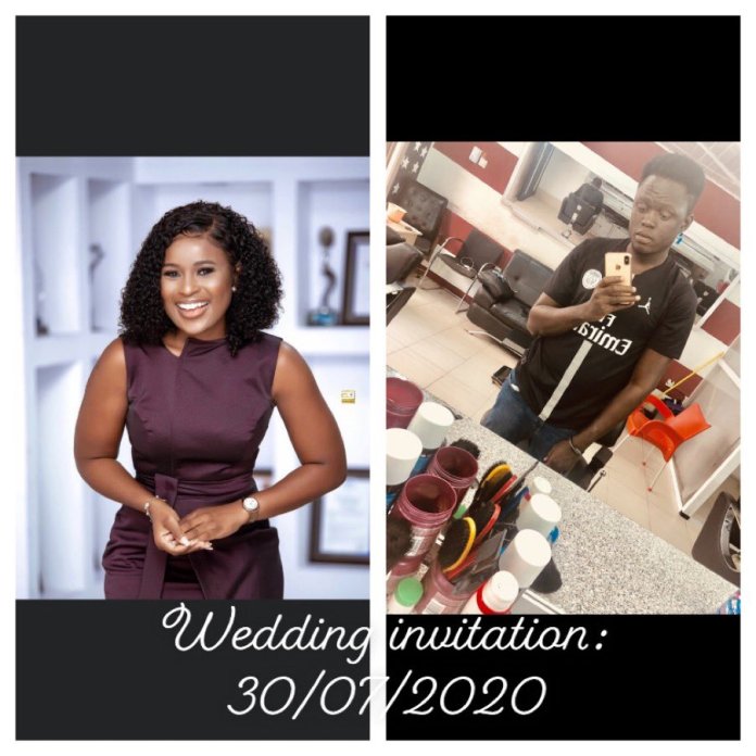 Berla Mundi's wedding invitation card