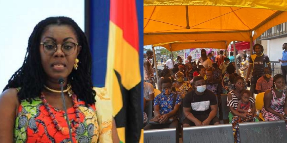 Ursula Owusu shuts down MTN Office at Dansoman for flouting social distancing rule
