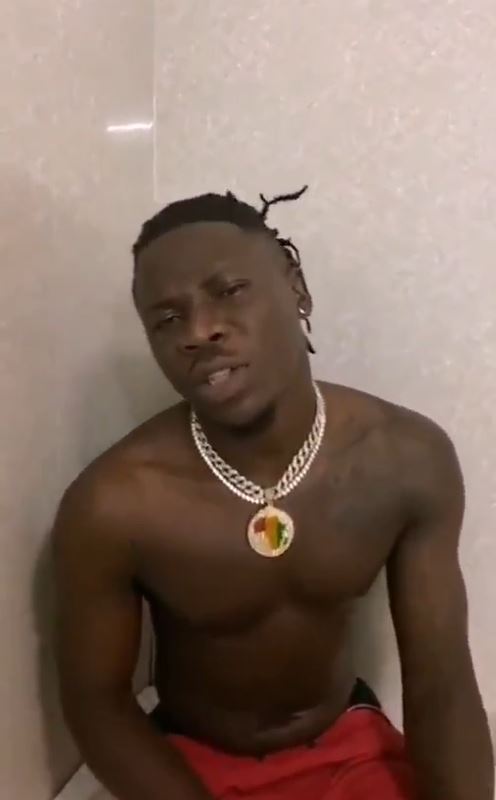 Stonebwoy performs in his bathroom to support Wateraid's clean water and hygiene projects