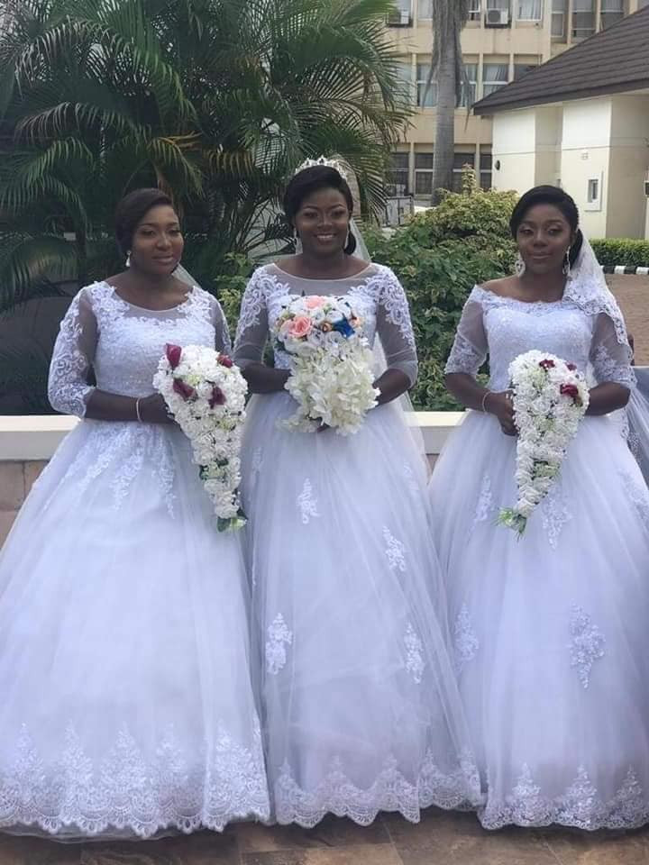 Two sets of triplets marry each other on the day