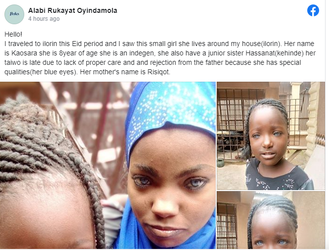 Man rejects kids because of the colour of their eyes 