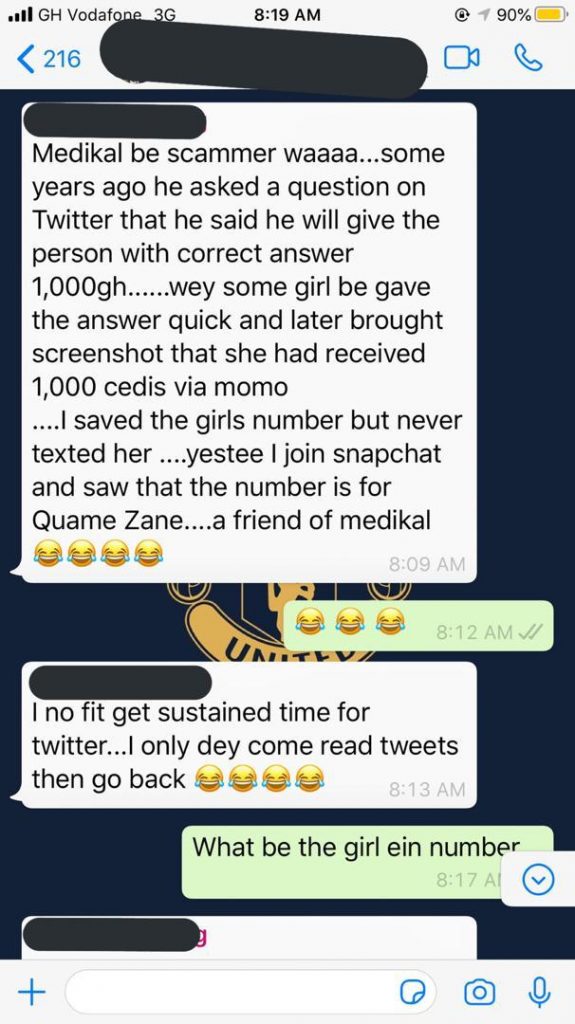 Medikal scams his own fans