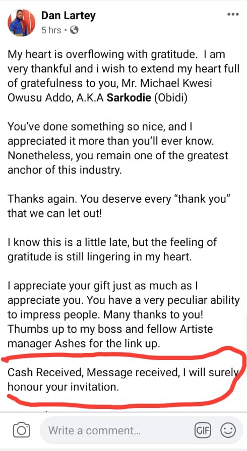 Sarkodie sends momo to Dan Lartey after he shaved his hair and beard 'sakora'