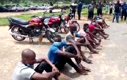 Oyo Police parade nine suspects over attack on Iseyin police station 