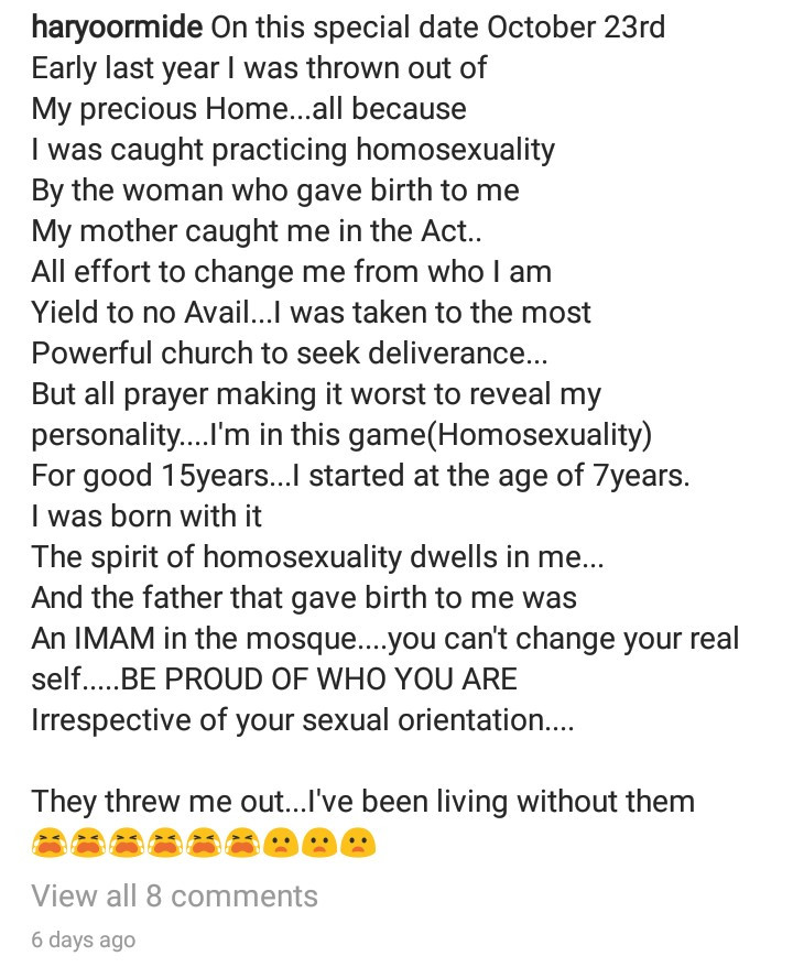 Gay man gives testimony after testing HIV positive when 3 men gang-raped him at 19 for being gay
