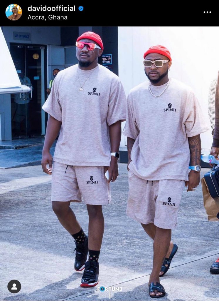 Davido arrives in Ghana in his expensive private jet