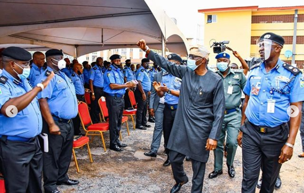 Governor Sanwo-Olu awards scholarship to children of policemen who died in Lagos violence