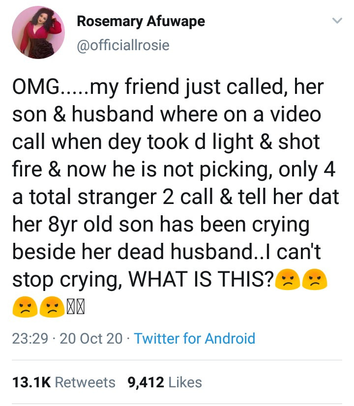 Lekki toll gate victim shot in presence of his 8-year-old son while on video call with pregnant wife - Ultimate Love star, Rosemary claims as she says the victim