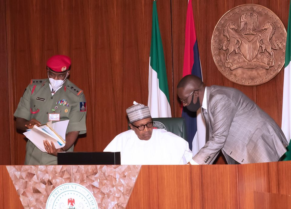 President Buhari presides over National Security Council meeting (photos)