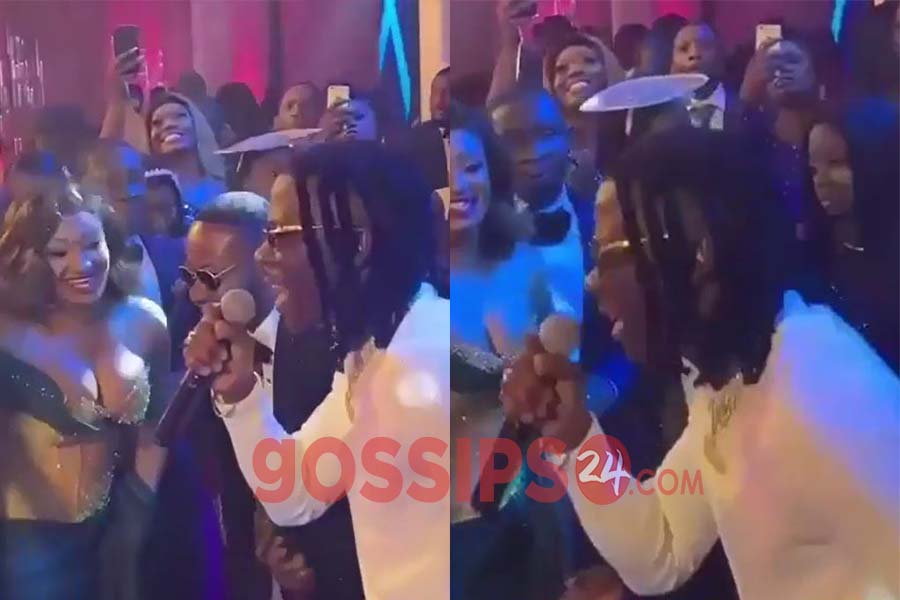 Stonebwoy performs at the wedding reception of Dr. Ofori Sarpong's daughter