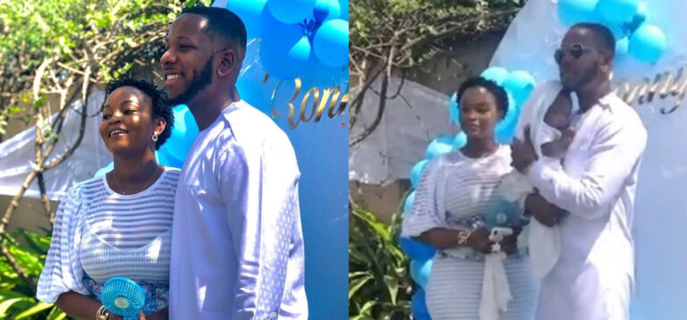 YOLO star, Cyril outdoors baby with beautiful fiancée - Check out the baby's name