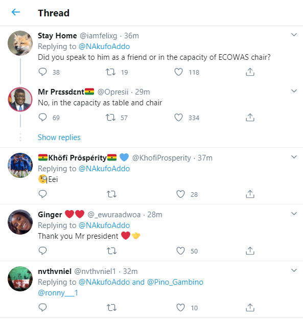 Ghanaians reacts after Akufo-Addo's spoke to Buhari on #EndSARS protests