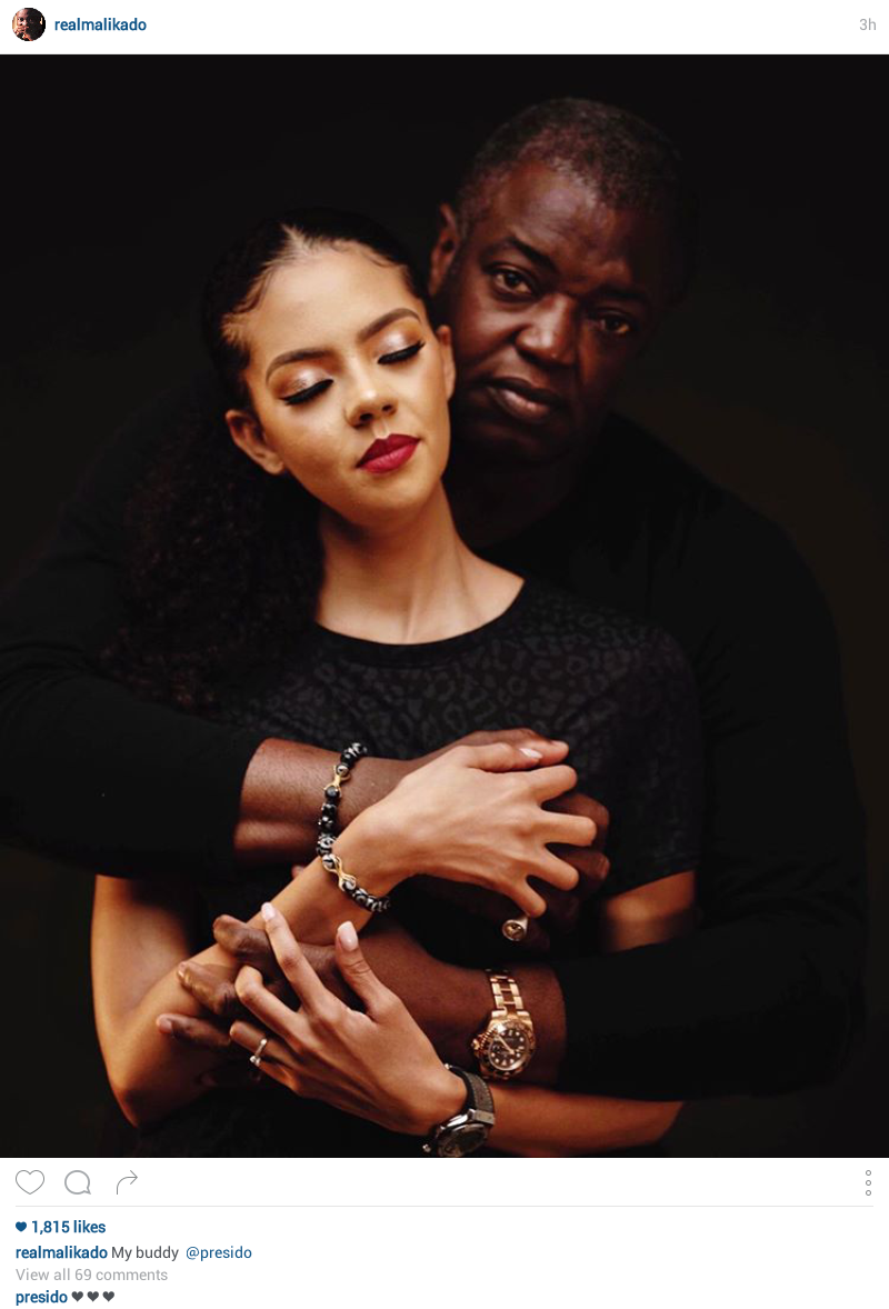 Billionaire daughter, Adama Indimi and husband Prince Malik Ado-Ibrahim all loved up in new photo