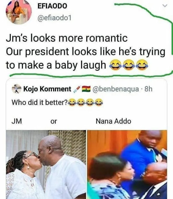 Mahama looks more romantic than Akufo-Addo - Efia Odo