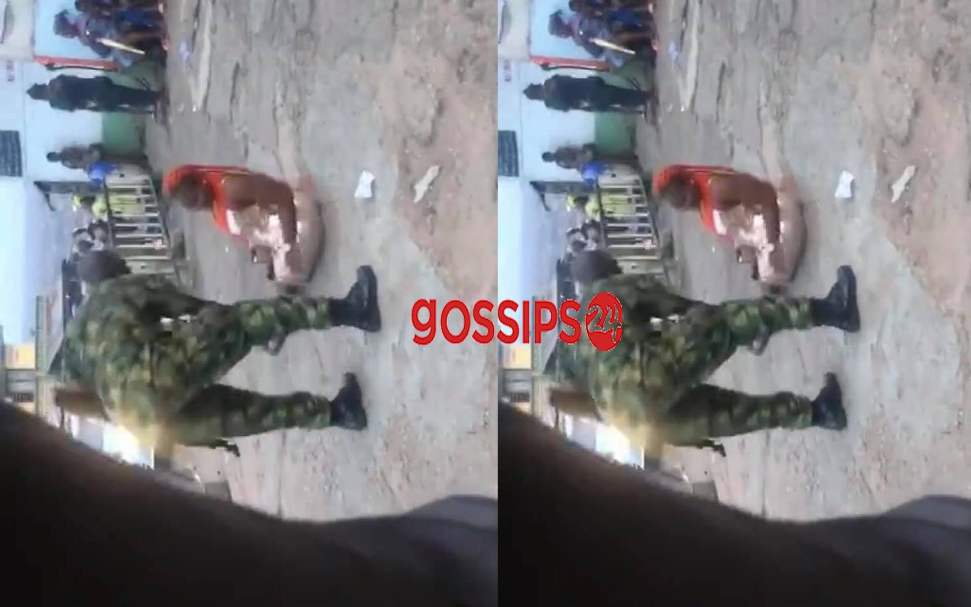 Military man beats woman over indecent dressing