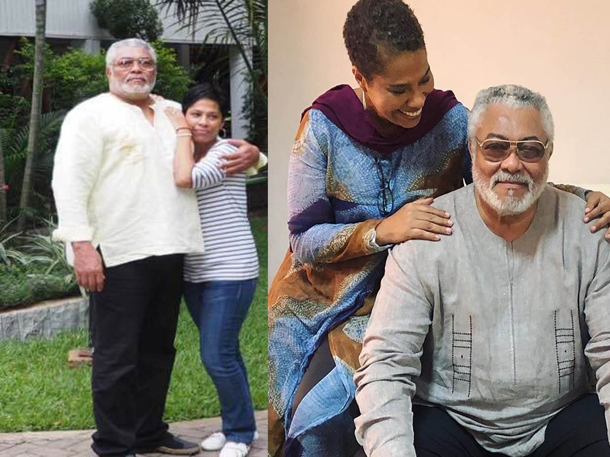 photos of Jerry John Rawlings, and his baby mama, Nathalie Yamb