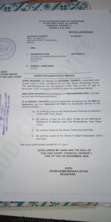 Asamoah Gyan sued GHc1m over rape case